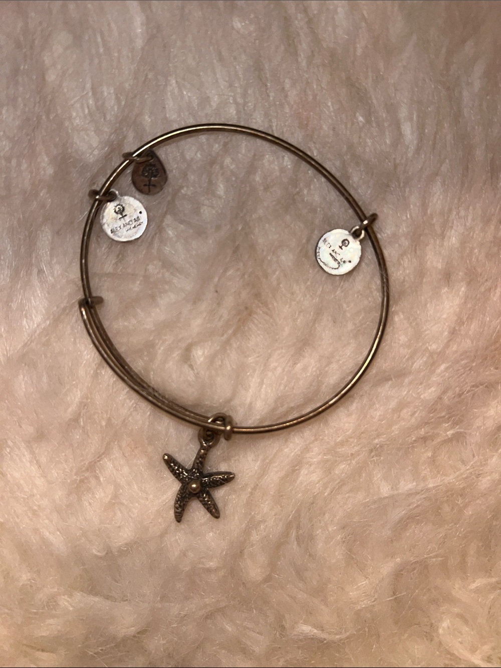 Alex + Ani Starfish Charm Expandable Bracelet - Silver Tone